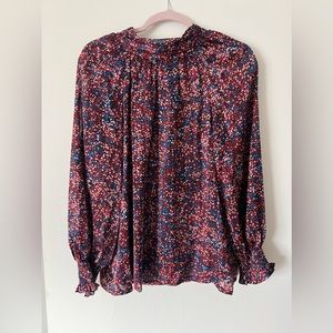 Elegant Patterned Jade Melody Tam Blouse